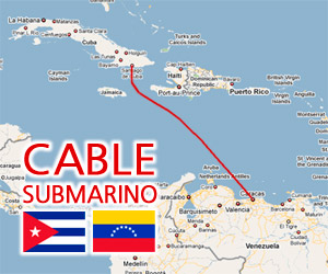 En Venezuela buque con fibra óptica para Cuba